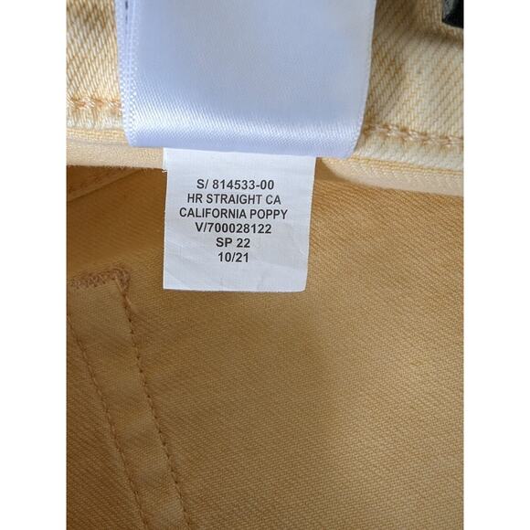 Banana Republic Hi-Rise Straight Ankle Button Fly Jeans Size 34 Poppy New - Picture 11 of 11